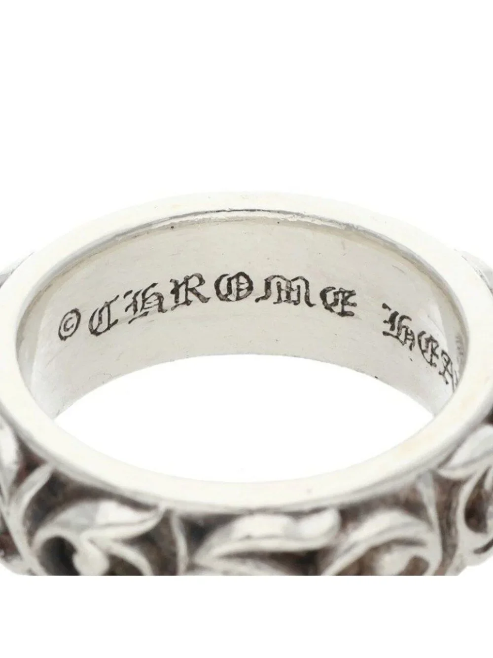 Chrome Hearts Etrnity Vine Band Eternity Silver Ring